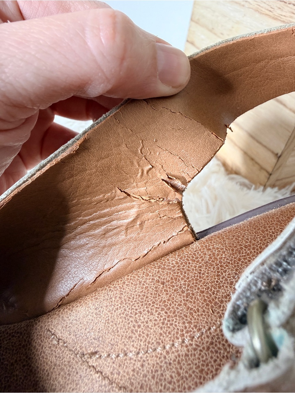 Clarks Collection Metallic Leather Cutout Slingback Cork Wedges Gold Size 10M - Picture 7 of 7